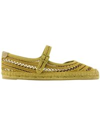 Tory Burch - Schoenen ,Groen ,Espadrilles Met Open Weefsel - Lyst
