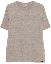 Woolrich - Tops ,Bruin ,Katoen T-Shirt Met Ronde Hals - Lyst
