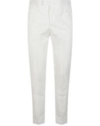 PT Torino - Broeken ,Wit ,Wol Master Pant - Lyst