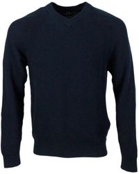 ARMANI EXCHANGE - V-Neck Knitwear - Lyst