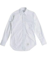 Thom Browne - Klassisches weißes baumwollhemd - Lyst