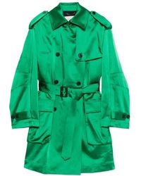 Dries Van Noten - Geknoopte Trenchcoat Met Ceintuur - Lyst