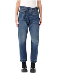 R13 - Cropped Jeans - Lyst