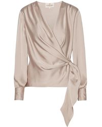 Karmamia - Elegante Drapierte Ines Shell Bluse - Lyst