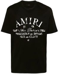 Amiri - Tops ,Zwart ,Katoen Ma Core Logo Tee - Lyst