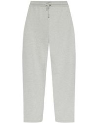Ami Paris - Broeken ,Grijs ,Katoen Wide-Leg Joggingbroek - Lyst