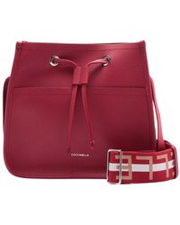 Coccinelle - Raquel Sangria/Skin Leder Tasche - Lyst