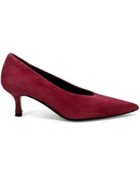 Sangiorgio - Schoenen ,Rood ,Suède Met Hak - Lyst