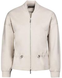 Moorer - Jassen ,Katoen Tija-It Bomber Sweatshirt - Lyst