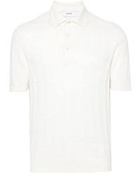 Lardini - Ivory baumwoll polo shirt - Lyst