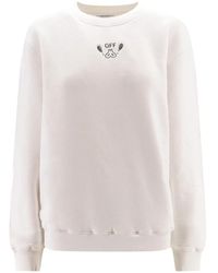 Off-White c/o Virgil Abloh - Bio-baumwoll-sweatshirt mit logo off - Lyst