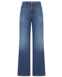 Ganni - Jeans ,Blauw ,Denim Izey Denim Wide Jeans - Lyst