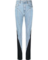 Mugler - Spiral skinny jeans - Lyst