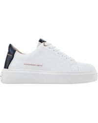 Alexander Smith - London mujer blanco negro sneakers - Lyst