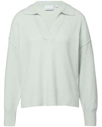 Comma, - V-Ausschnitt Strickpullover - Lyst