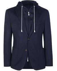 Eleventy - Wolljacke Mit Abnehmbarer Weste - Lyst