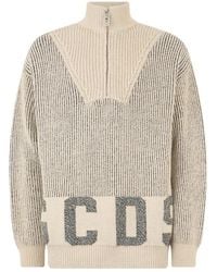 Gcds - Pullover Mit Halblangem Reißverschluss Und Rollkragen - Lyst