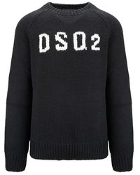 DSquared² - Herren Wollpullover Mit Logo - Lyst