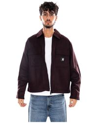 Carhartt - Jassen ,Bruin ,Wol Atoka Shirt Jac - Lyst