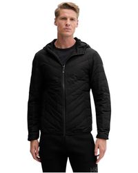 EA7 - Logo Zip Down Jacket - Lyst