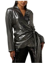 Freebird by Steven - Jassen ,Grijs ,Polyester Valente Blazer Voor - Lyst