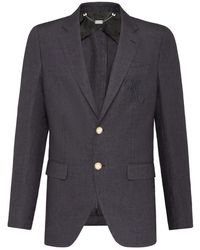 Billionaire - Jassen ,Blauw ,Linnen Blazer Double B - Lyst