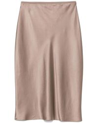 JOSEPH - Rokken ,Bruin ,Groene Zijden Midi Rok - Lyst