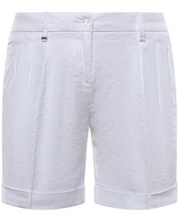 Fay - Korte Broeken ,Wit ,Katoen Casual Shorts - Lyst