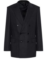 Tom Ford - Dubbelrijige Blazer Met Gesloten Revers - Lyst