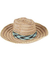 Exquisite J - Stylischer raffia sombrero hut - multifarben - Lyst
