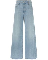 Mother - Jeans ,Blauw ,Katoen The Ditcher Roller Skimp Katoenen Denim Jeans - Lyst