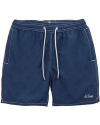 MC2 Saint Barth - Korte Broeken ,Blauw ,Polyester Elegante Shorts Patmos - Lyst