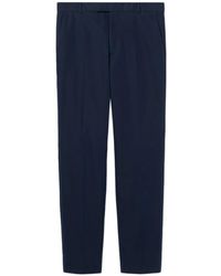Gucci - Blaue Geprägte Hose Mit Taschen - Lyst