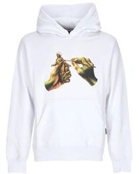 Propaganda - Weiße Hoodie Mit Kängurutasche - Lyst