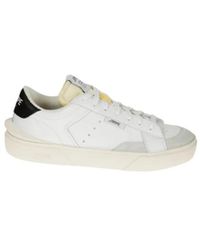 Strype - Schoenen ,Zwart ,Katoen Witte Leren Sneakers - Lyst