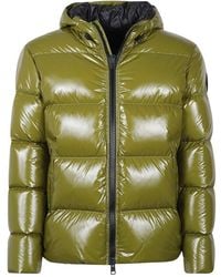 Herno - Jassen ,Groen ,Leer Jacket Medium Sport - Lyst