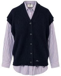 SOLOTRE - V-Neck Knitwear - Lyst