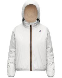 K-Way - Jassen ,Wit ,Nylon Claudette Orsetto Jas - Lyst