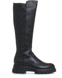 Agl Attilio Giusti Leombruni - Schwarze leder stiefeletten - Lyst
