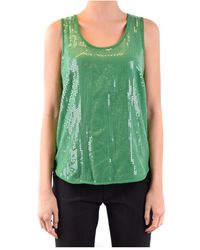 P.A.R.O.S.H. - P.A.R.O..H. ,Tops ,Groen ,Sleeveless Top - Lyst