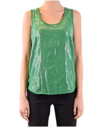 P.A.R.O.S.H. - P.A.R.O..H. ,Tops ,Groen ,Sleeveless Top - Lyst