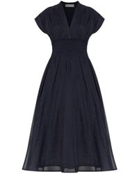 Tory Burch - Kleid Mit Gestreiftem Muster - Lyst