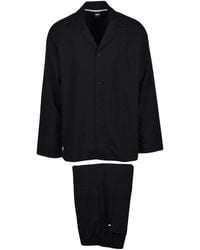 BOSS - Nachtkleding ,Zwart ,Katoen Pyjama - Lyst