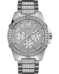 Guess - Accessoires ,Grijs ,Roestvrijstalen Frontier Horloge - Lyst