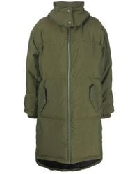 JW Anderson - Jassen ,Groen ,Nylon Groene Lange Puffer & Donsjas - Lyst
