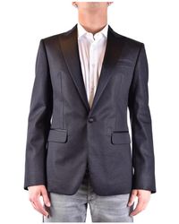 DSquared² - Jassen ,Zwart ,Wol V-Neck Wollen Blazer - Lyst