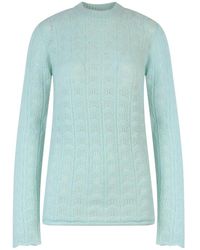 Sportmax - Truien & Vesten ,Groen ,Wol Wol En Kasjmier Trui - Lyst