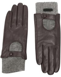 Yerse - Accessoires ,Bruin ,Toby 45 Handschoen - Lyst