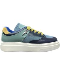 Cesare Paciotti - Blaue Low Top Sneakers - Lyst