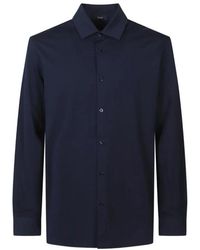 Herno - Overhemden ,Blauw ,Casual Shirt - Lyst